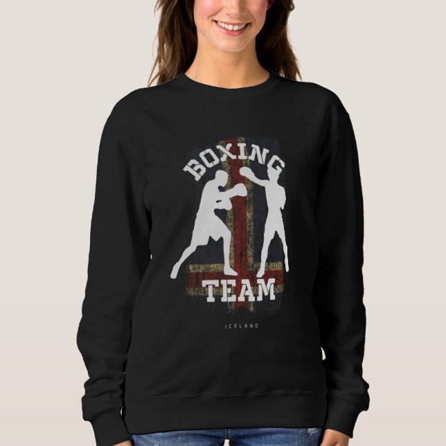 Sweatshirt Boxing Iceland Combat Sports Fighter Boxing (Devant)