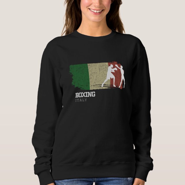 Sweatshirt Boxing Italy Combat Sports Fighter Boxing  1 (Devant)