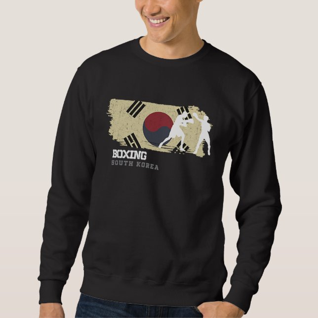 Sweatshirt Boxing South Korea Combat Sports Fighter Boxing (Devant)