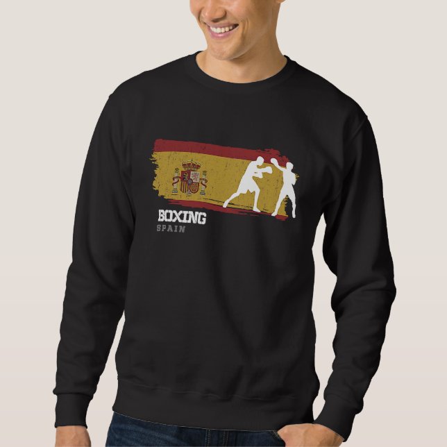 Sweatshirt Boxing Spain Combat Sports Fighter Boxing (Devant)