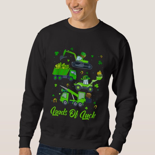 Sweatshirt Boys St Patricks Day  Truck Loads Of Luck Buffalo  (Devant)