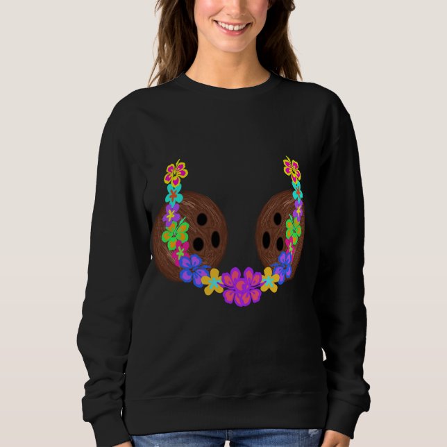 Sweatshirt Bra de coco Bikini Brassière Chaîne de fleurs de b (Devant)