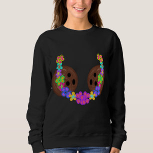 Sweatshirt Bra de coco Bikini Brassière Chaîne de fleurs de b