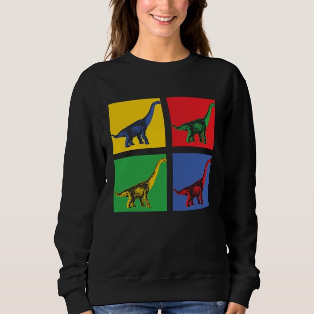 Sweatshirt Brachiosaurus Dino Pop (Devant)