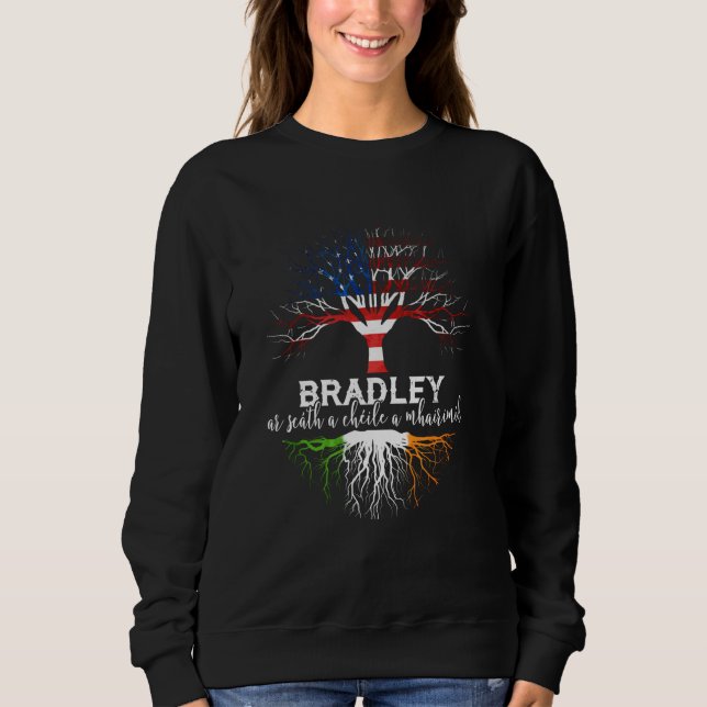 Sweatshirt Bradley Irish Nom de famille Chemt Irish Roots (Devant)