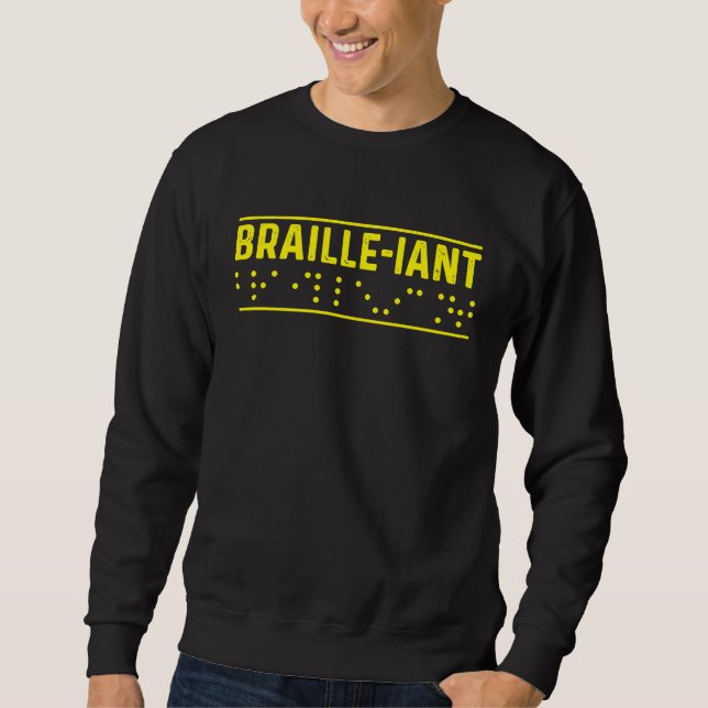 Sweatshirt Braille Iant  Blindness (Devant)