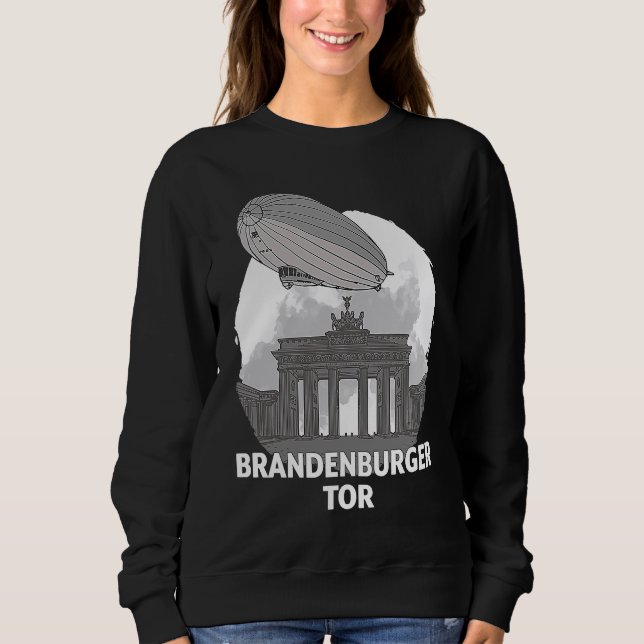 Sweatshirt Brandenburger Tor Berlin Germany Silhouette Outlin (Devant)