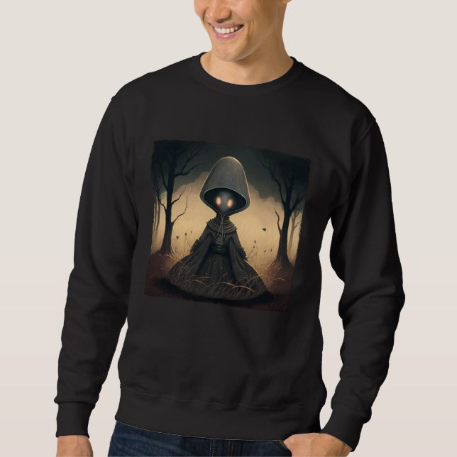 Sweatshirt Braxie 1952 Creepy Alien Cryptid Legend Flatwoods  (Devant)