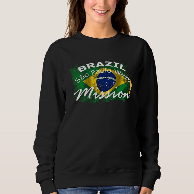 Sweatshirt Brazil Sao Paulo West Mormon LDS Mission Missionar (Devant)