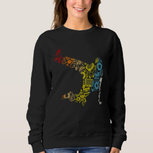Sweatshirt Breakdance Sillhouette Street Dance Breakdance 1