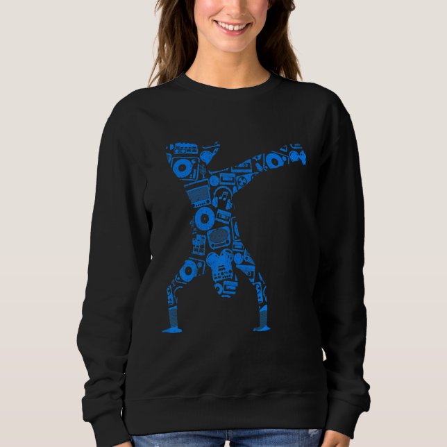Sweatshirt Breakdance Sillhouette Street Dance Breakdance 3 (Devant)
