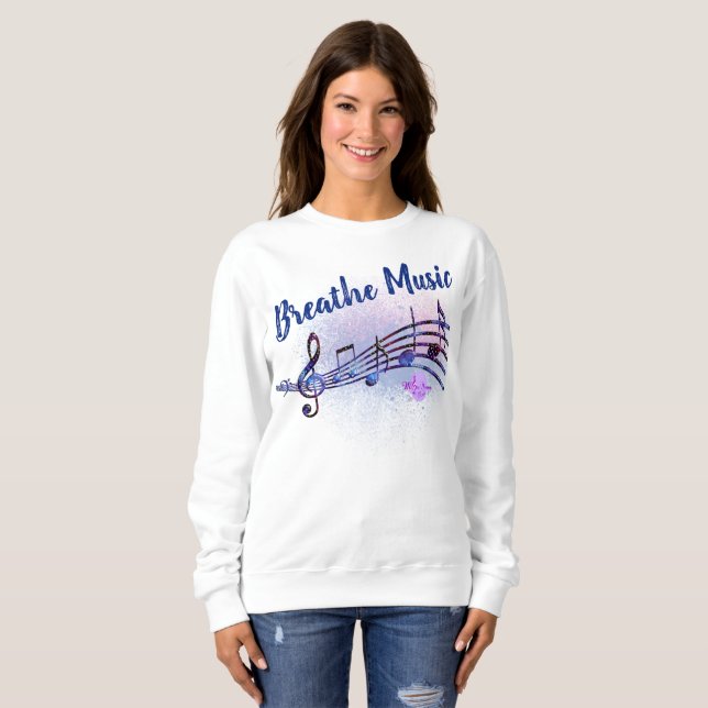 Sweatshirt Breathe Music / MoonDreams Music Logo (Devant entier)