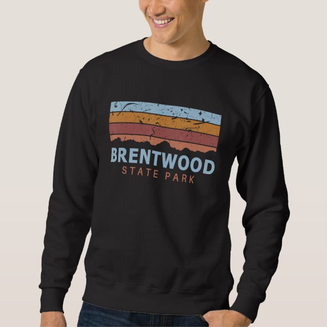 Sweatshirt Brentwood State Park New York Retro Cool (Devant)