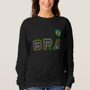 Sweatshirt Brésil Brésil Patrimoine Racines Drapeau Fierté Br