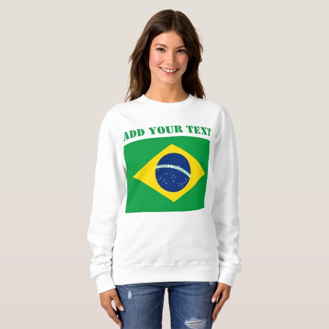 Sweatshirt Brésil Coupe du monde de football 2022 (Devant entier)