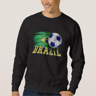 Sweatshirt Brésil Drapeau Football Les supporters brésiliens