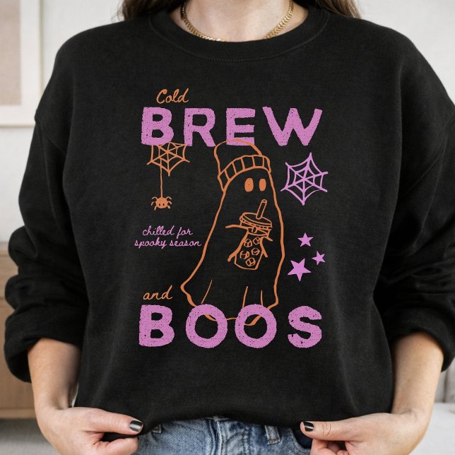 Sweatshirt Brew froid et Boos drôle de Halloween amateur de c (Créateur téléchargé)