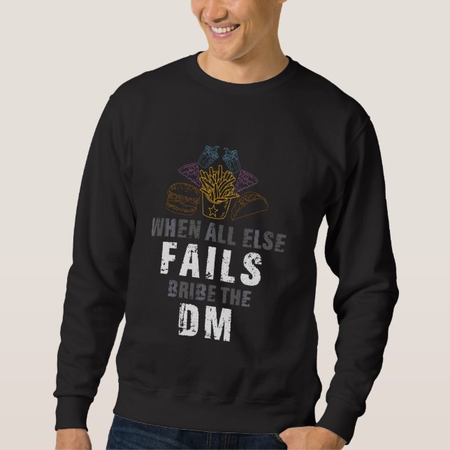 Sweatshirt Bribe Dm Pour Dragons Rpg Monster Dungeon Rolep (Devant)