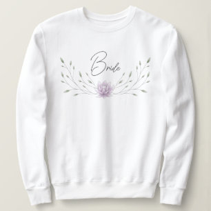 Sweatshirt Bride Lotus rose et blanc