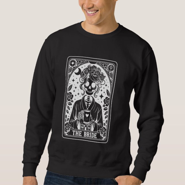 Sweatshirt Bride Tarot Card Mariée Coven Gothic Bacheloret (Devant)