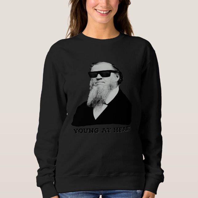Sweatshirt Brigham Young Lunettes de soleil Heart LDS (Devant)