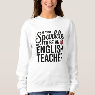 Sweatshirt Briller pour être un professeur d'anglais 