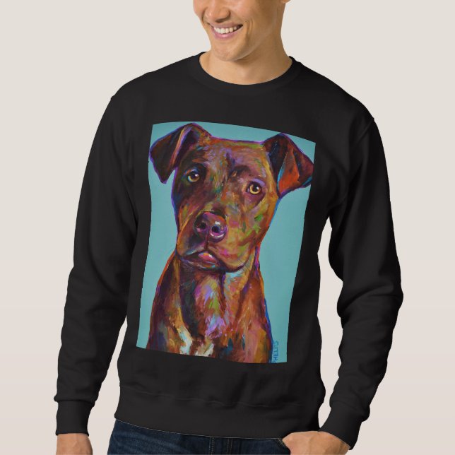 Sweatshirt Brindle Pitbull Pup (Devant)