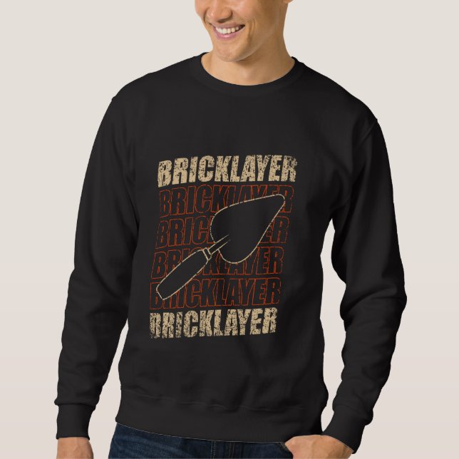 Sweatshirt brique brique brique maçonnerie maçonnerie brique  (Devant)