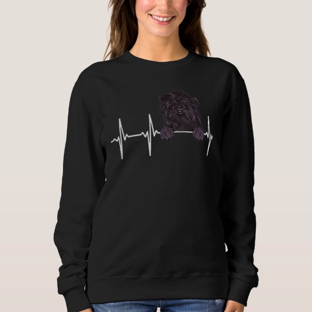 Sweatshirt Brise-Coeur De Chien Pour Affenpinscher (Devant)