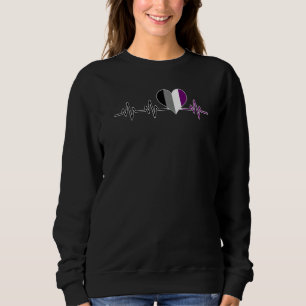 Sweatshirt Brise de Coeur Asexuel Vie Amour Coeur tendance Cu