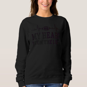 Sweatshirt Brise De Coeur Ekg Pulse Mon Coeur Est En Ligne Fo
