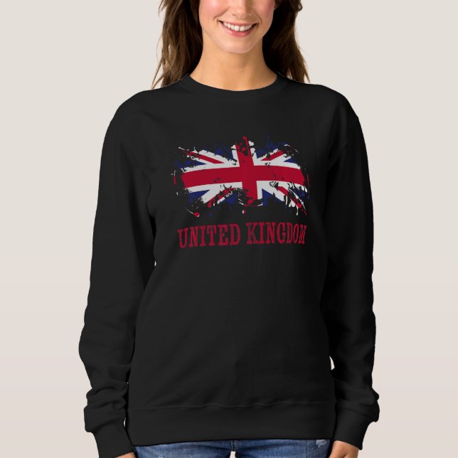 Sweatshirt British enthusiasts for United Kingdom and United  (Devant)