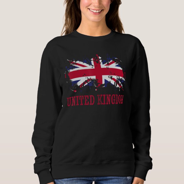 Sweatshirt British enthusiasts for United Kingdom and United  (Devant)