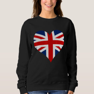 Sweatshirt British Heart Royaume-Uni Drapeau 1