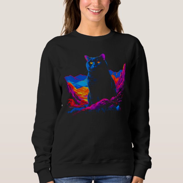 Sweatshirt British Shorthair (Devant)
