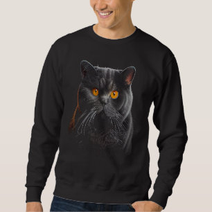 Sweatshirt British Shorthair Cat 25