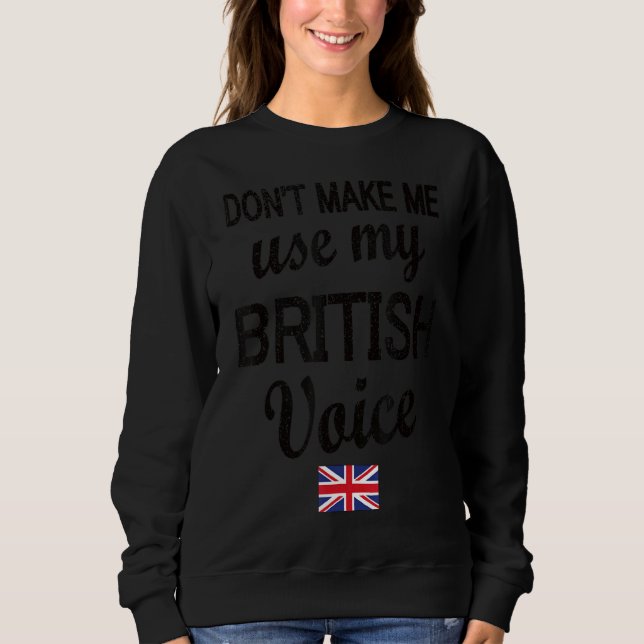 Sweatshirt British Voice Great Britain Drapeau British Roots (Devant)