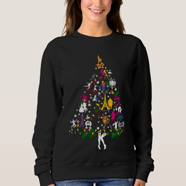 Sweatshirt Broadway Ugly Christmas Tree Vous Serez Venu (Devant)