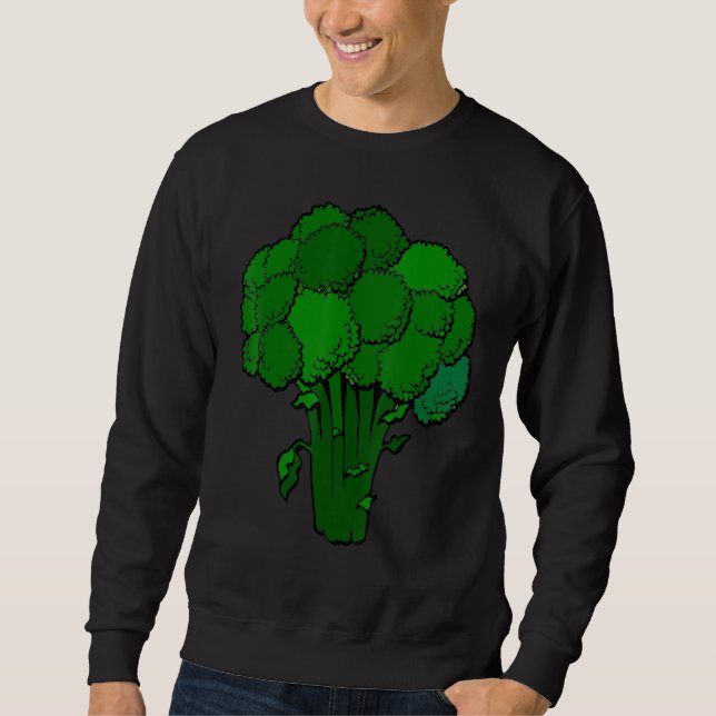 Sweatshirt Broccoli est un végétable graphique amusant à la v (Devant)