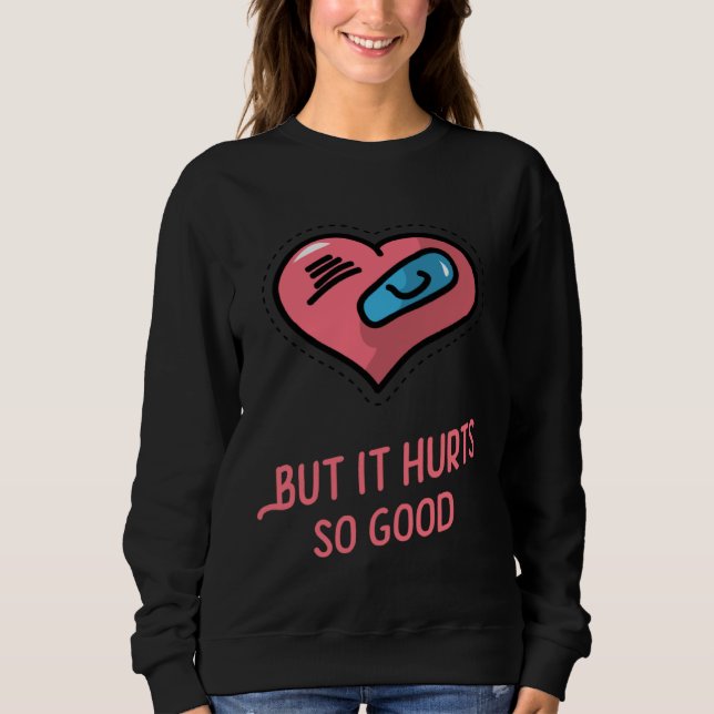 Sweatshirt Broken Heart Unisex Valentine s Day (Devant)