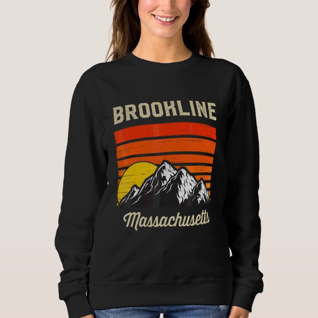 Sweatshirt Brookline Massachusetts Hometown City State Usa (Devant)