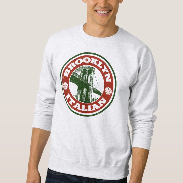 Sweatshirt Brooklyn New York Italiens (Devant)