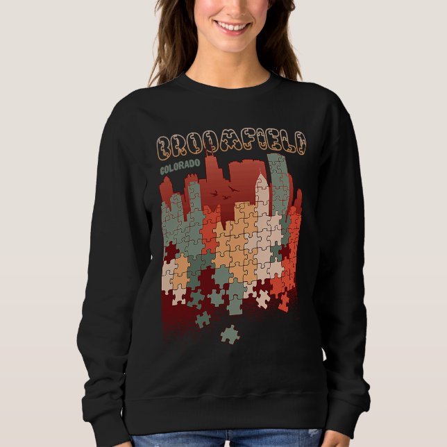 Sweatshirt Broomfield In Colorado Travel Souvenir (Devant)