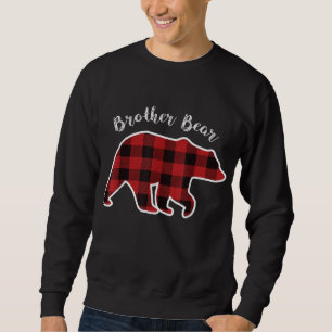 Sweatshirt BROTHER BEAR Hommes Red Plaid Christmas Pajama Fam