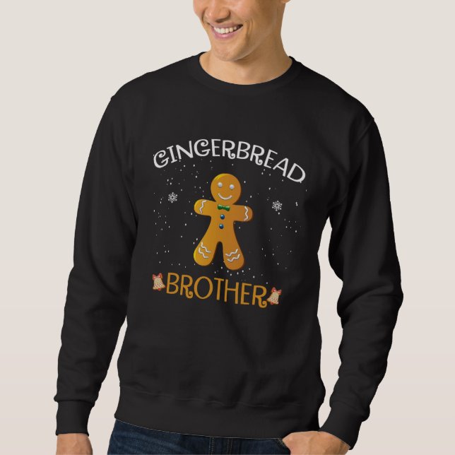 Sweatshirt Brother Gingerbread Man Cookie  Matching Family Ch (Devant)