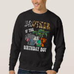 Sweatshirt Brother of the Birthday Boy Zoo Anniversaire Safar<br><div class="desc">Brother of the Birthday Boy Zoo Anniversaire Safari Celebration</div>