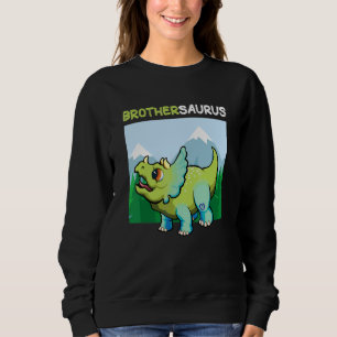 Sweatshirt Brothersaurus Dinosaur Cute Kiddo Tricératops