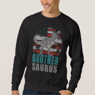 Sweatshirt Brothersaurus Rex Dinosaur Frère Saurus Américain