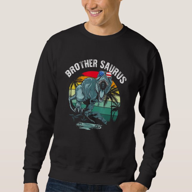 Sweatshirt Brothersaurus T Rex Dinosaur Frère Saurus Us Fla (Devant)