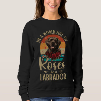 Sweatshirt Brown Lab Chien Labrador Retriever Maman 1